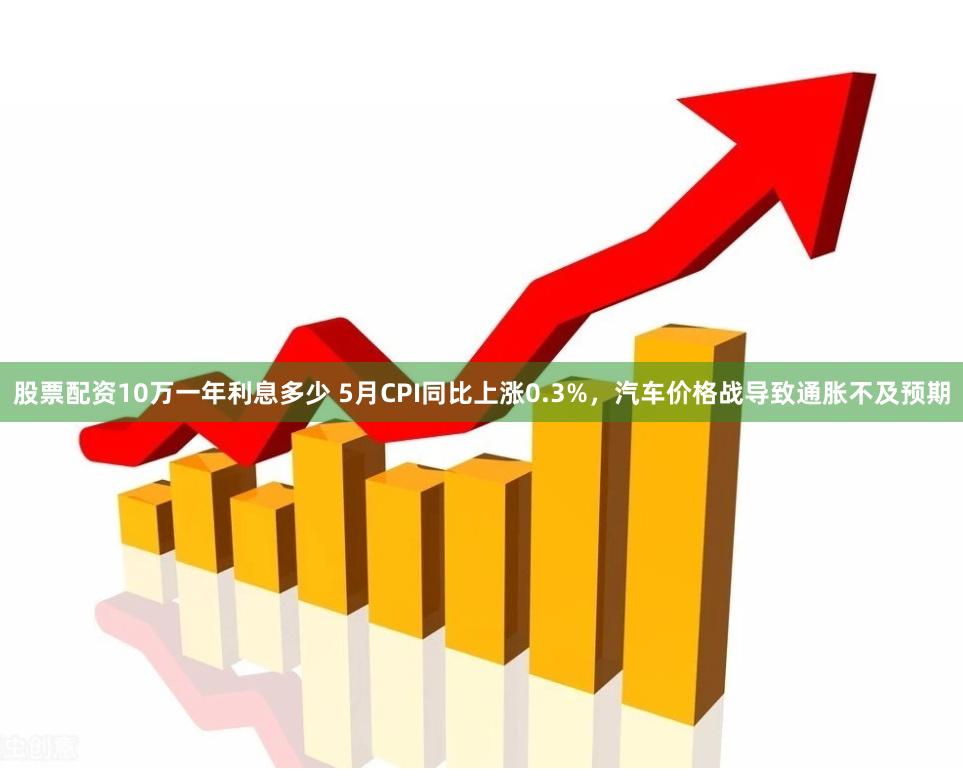 股票配资10万一年利息多少 5月CPI同比上涨0.3%，汽车价格战导致通胀不及预期