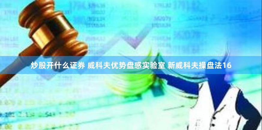 炒股开什么证券 威科夫优势盘感实验室 新威科夫操盘法16